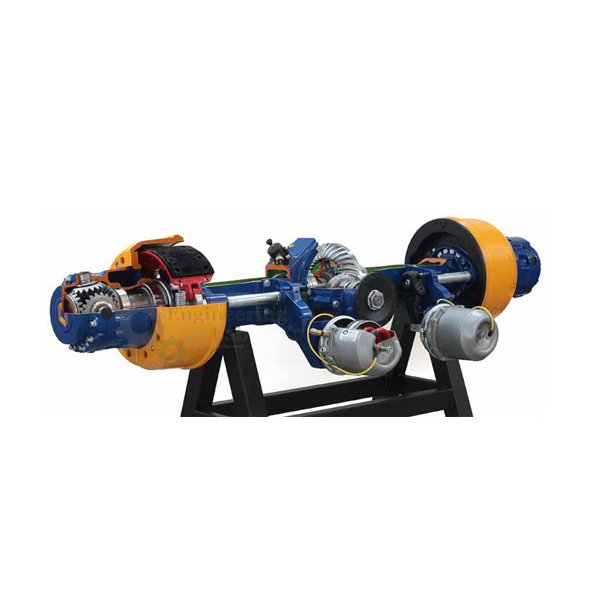 Cut Model of Rear Axle with Locking Differential