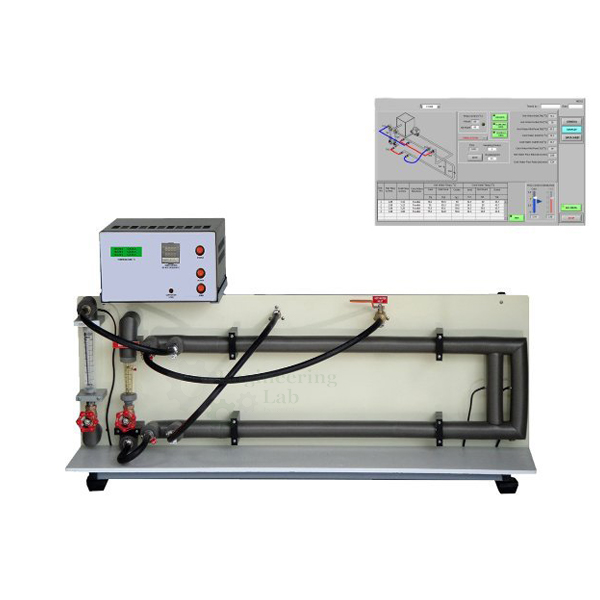 Parallel and Counter Flow Heat Exchanger with Data Acquisition